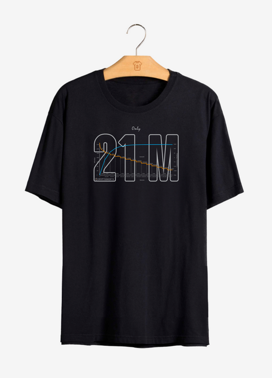 Camiseta CryptoShirts Only 21M - PIMA