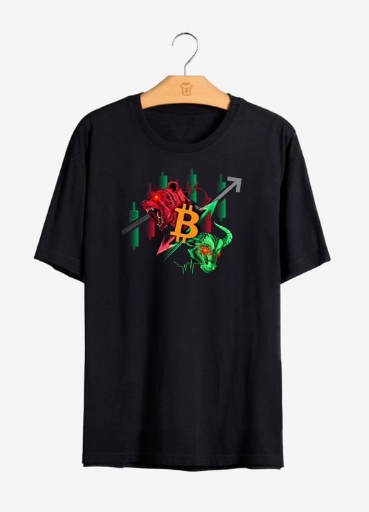 Camiseta CryptoShirts Bear & Bull - PIMA