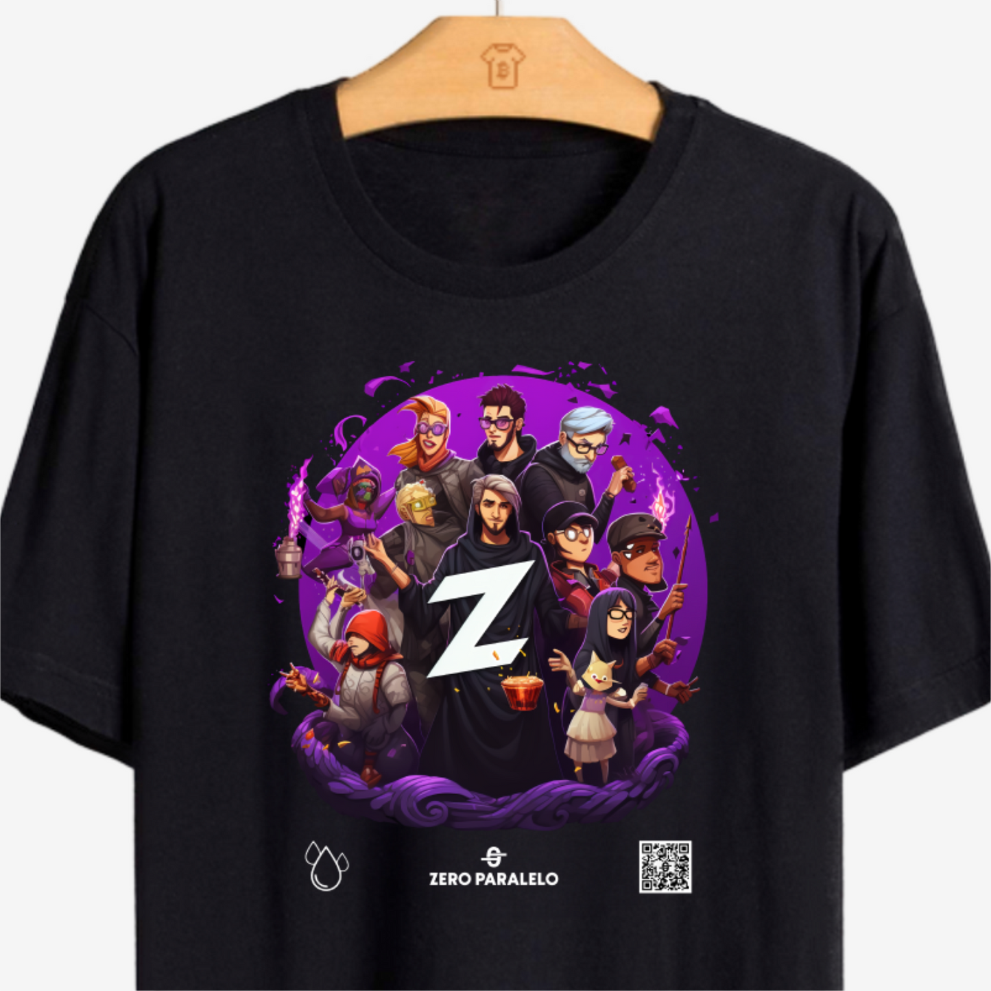 Camiseta Zero Paralelo Gota 1 Ano Preta - PIMA