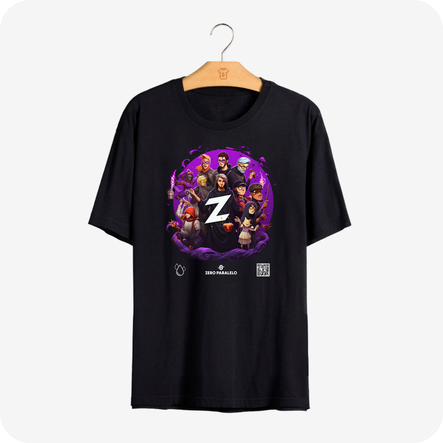 Camiseta Zero Paralelo Gota 1 Ano Preta - PIMA