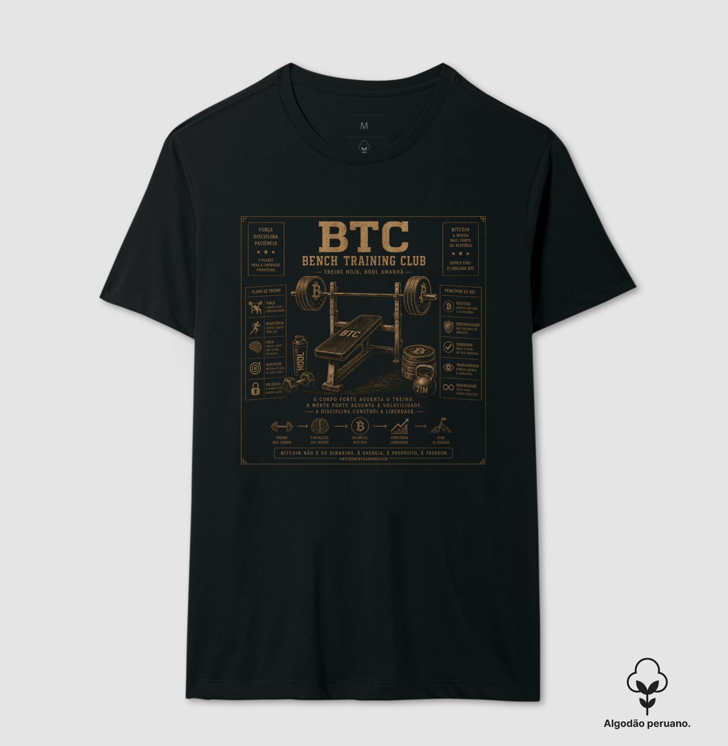 Camiseta Beyond Crypto BTC Bench Training Club