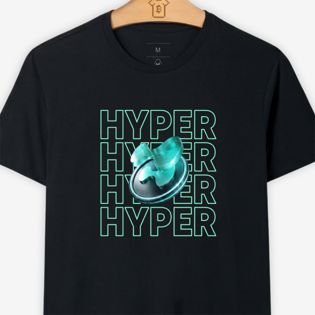 Camiseta Hyperliquid Hyper Hyper Hyper