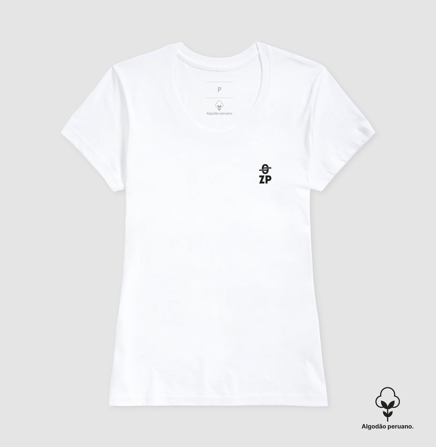 Camiseta Zero Paralelo ZP Branca