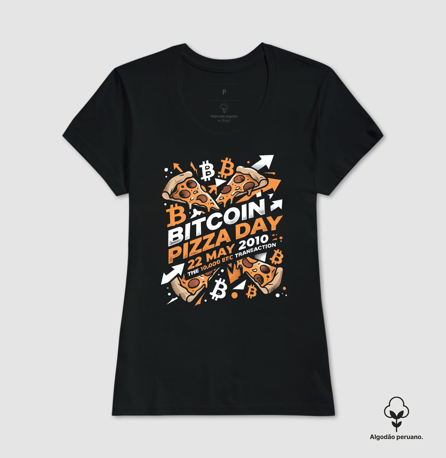 Camiseta Pizza Day 10000 BTC Transaction