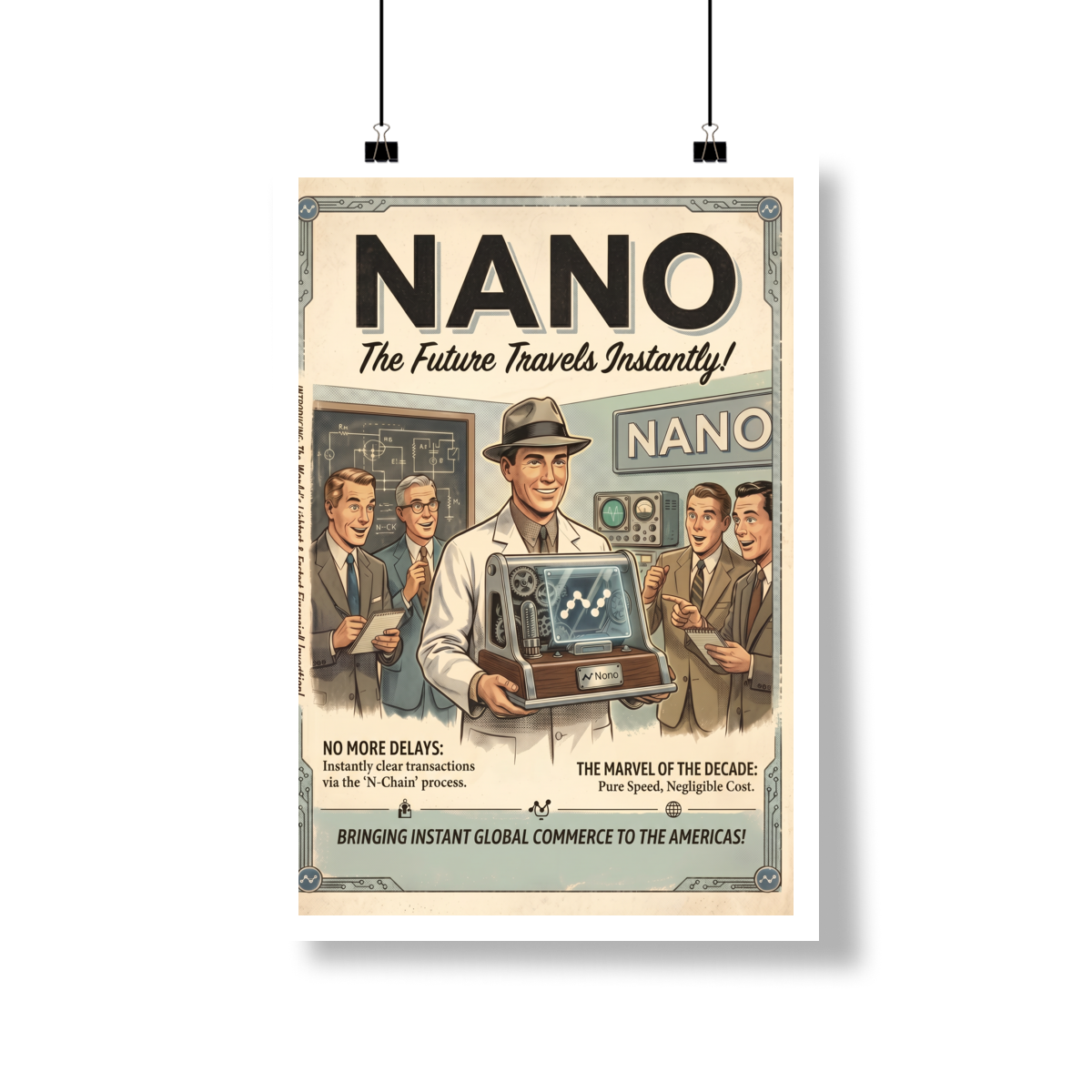Poster Crypto Old School Nano