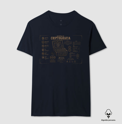 Camiseta Beyond Crypto História da Criptografia