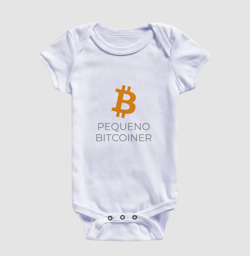 Body Infantil CryptoShirts Pequeno Bitcoiner