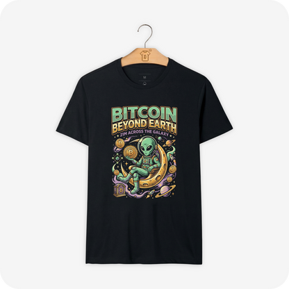 Camiseta Intergalactic Money - Bitcoin Beyond Earth
