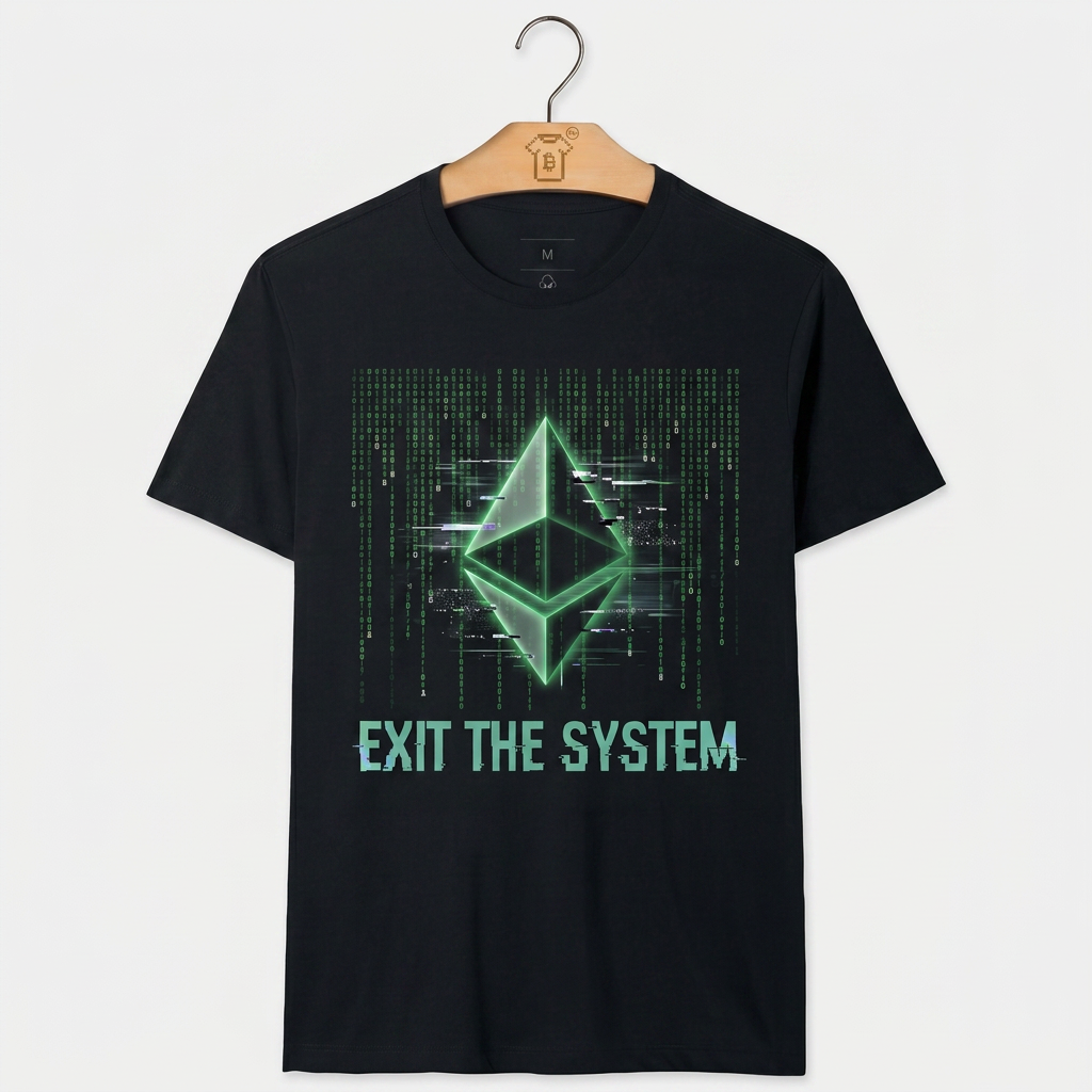 Camiseta Ethereum Exit The System