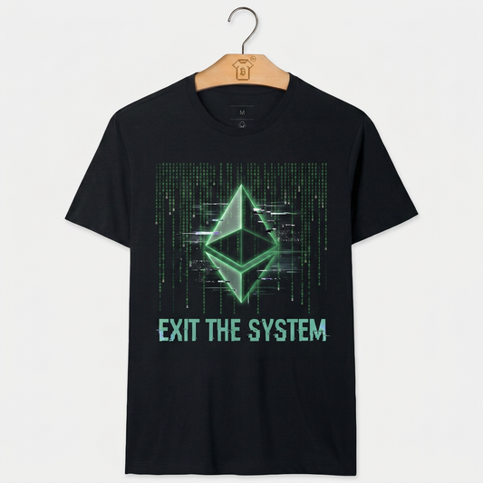 Camiseta Ethereum Exit The System