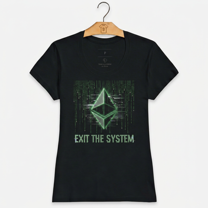 Camiseta Ethereum Exit The System