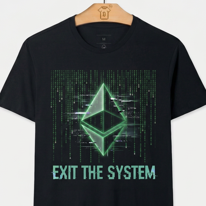Camiseta Ethereum Exit The System