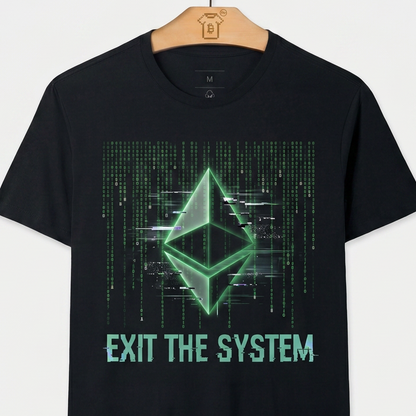 Camiseta Ethereum Exit The System