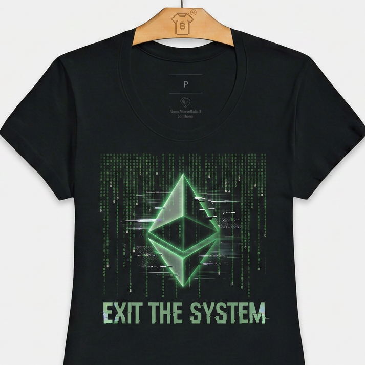 Camiseta Ethereum Exit The System