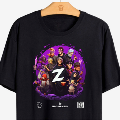 Camiseta Zero Paralelo Gota 1 Ano Preta - PIMA