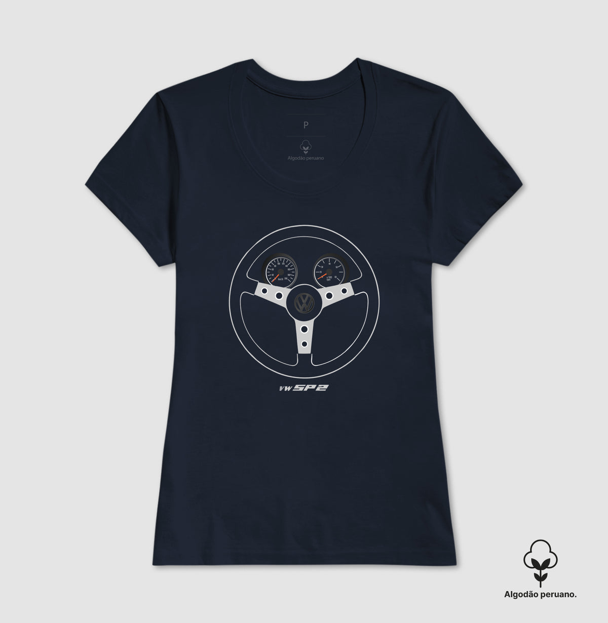 Camiseta SP2 Club "Ao Volante" — Algodão Peruano