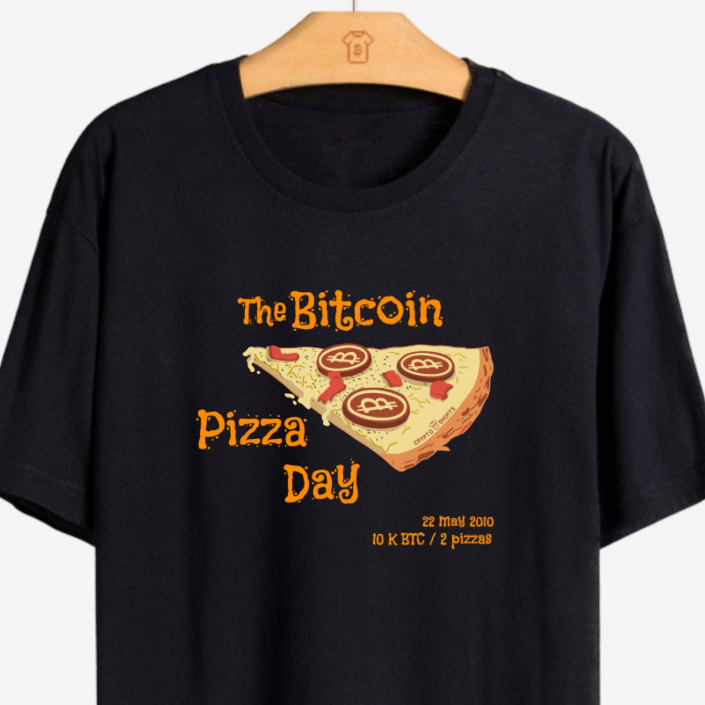 Camiseta CryptoShirts Pizza Day - PIMA