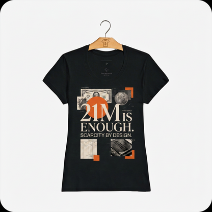 Camiseta WeSearch 21M Is Enough. Scarcity By Design