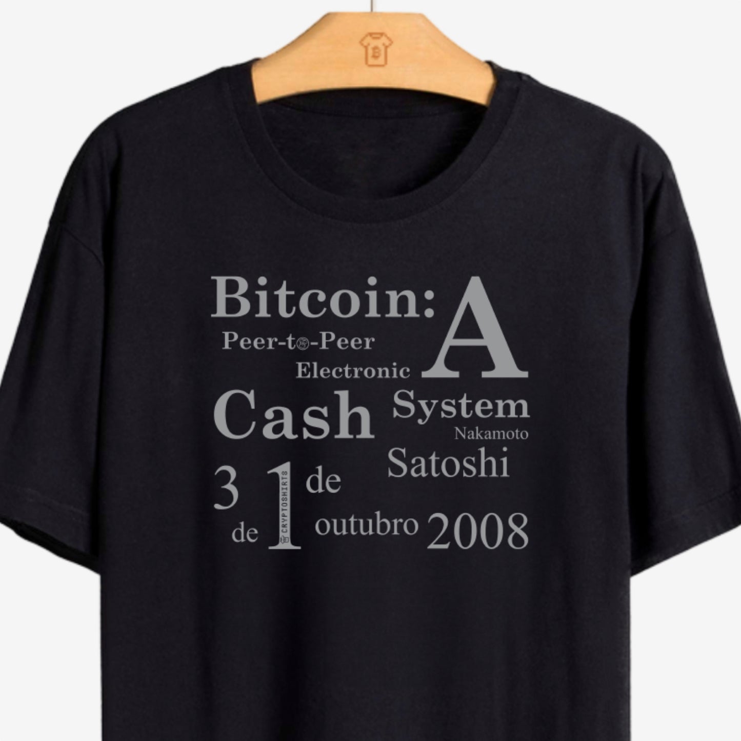 Camiseta CryptoShirts White Paper - Camiseta Algodão Peruano