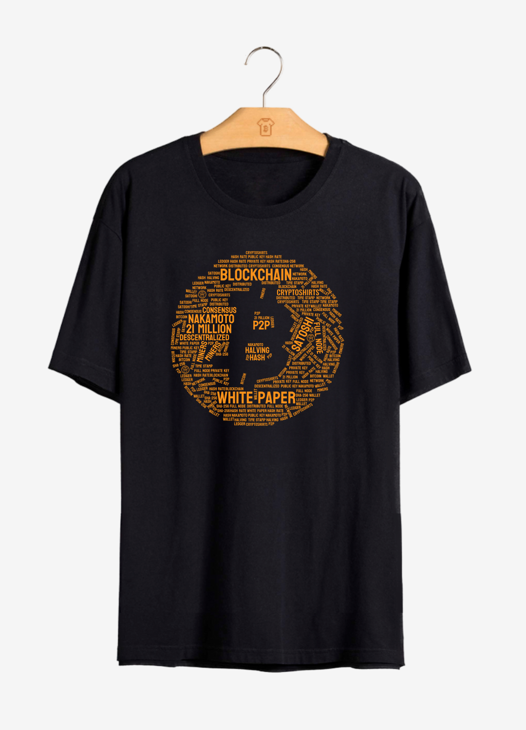 Camiseta CryptoShirts Bitcoin Clound - PIMA