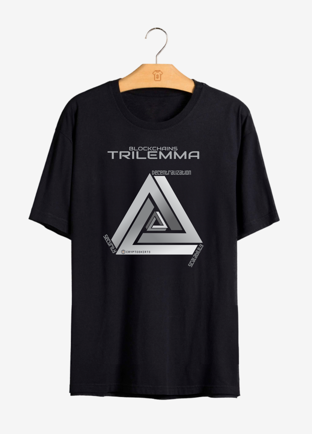 Camiseta CryptoShirts Blockchains Trilemma - PIMA