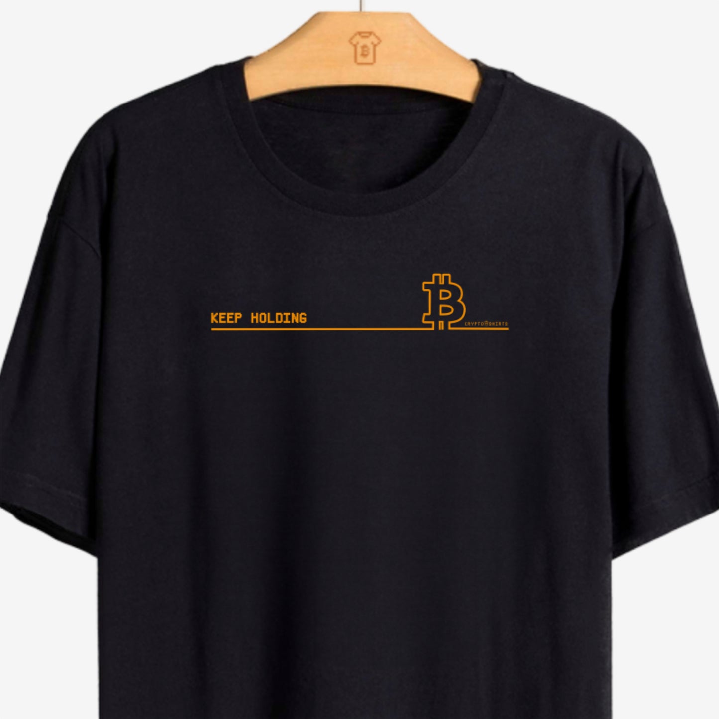 Camiseta CryptoShirts Keep Holding - PIMA