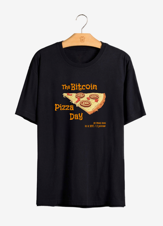 Camiseta CryptoShirts Pizza Day - PIMA