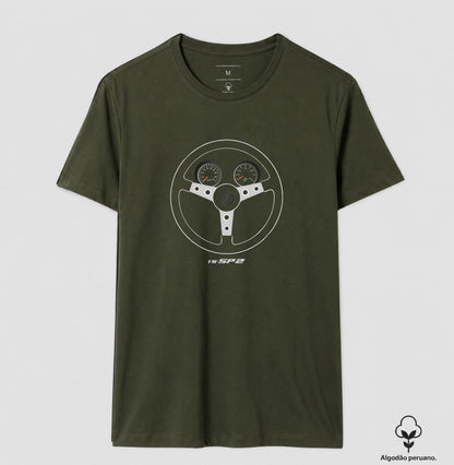 Camiseta SP2 Club "Ao Volante" — Algodão Peruano