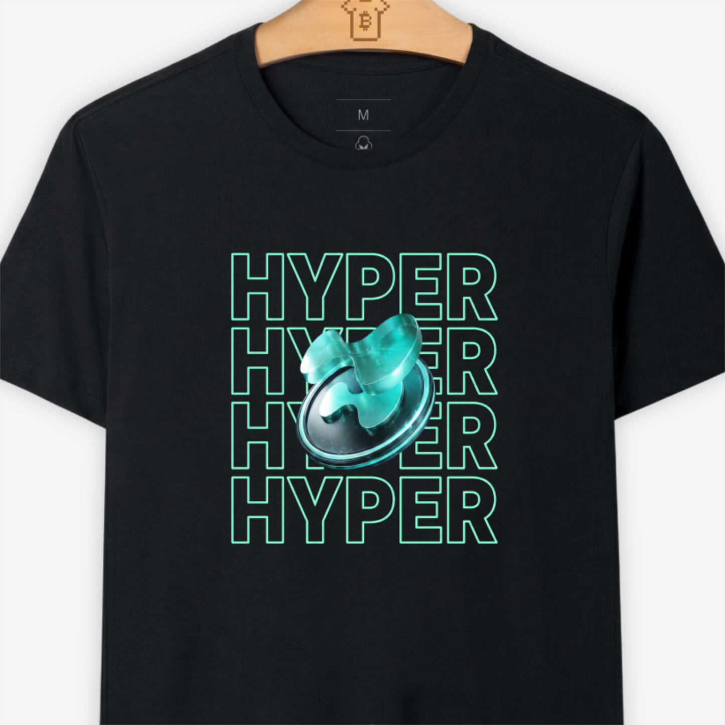 Camiseta Hyperliquid Hyper Hyper Hyper