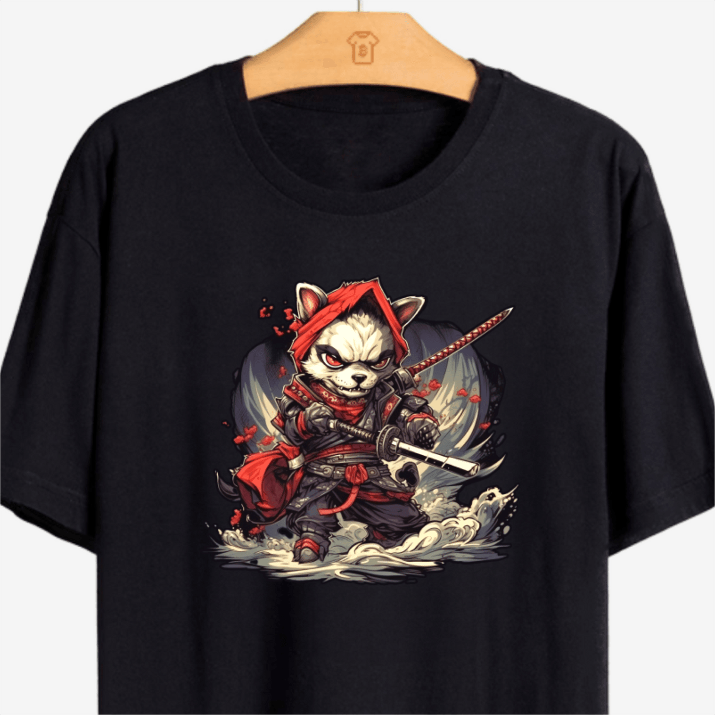 Camiseta Ninja Skull Dogs - PIMA - CryptoShirts