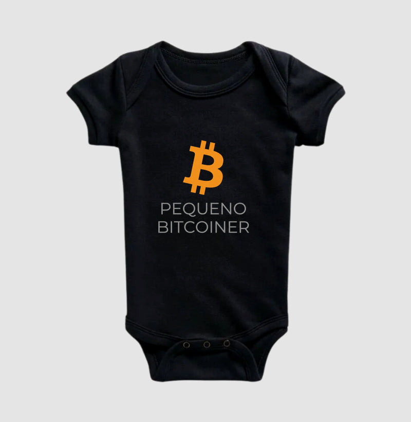 Body Infantil CryptoShirts Pequeno Bitcoiner