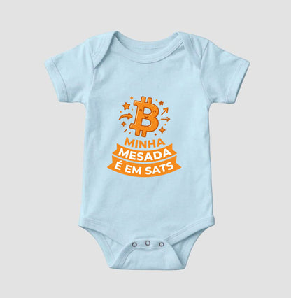 Body Infantil CryptoShirts Minha Mesada é em Sats 1