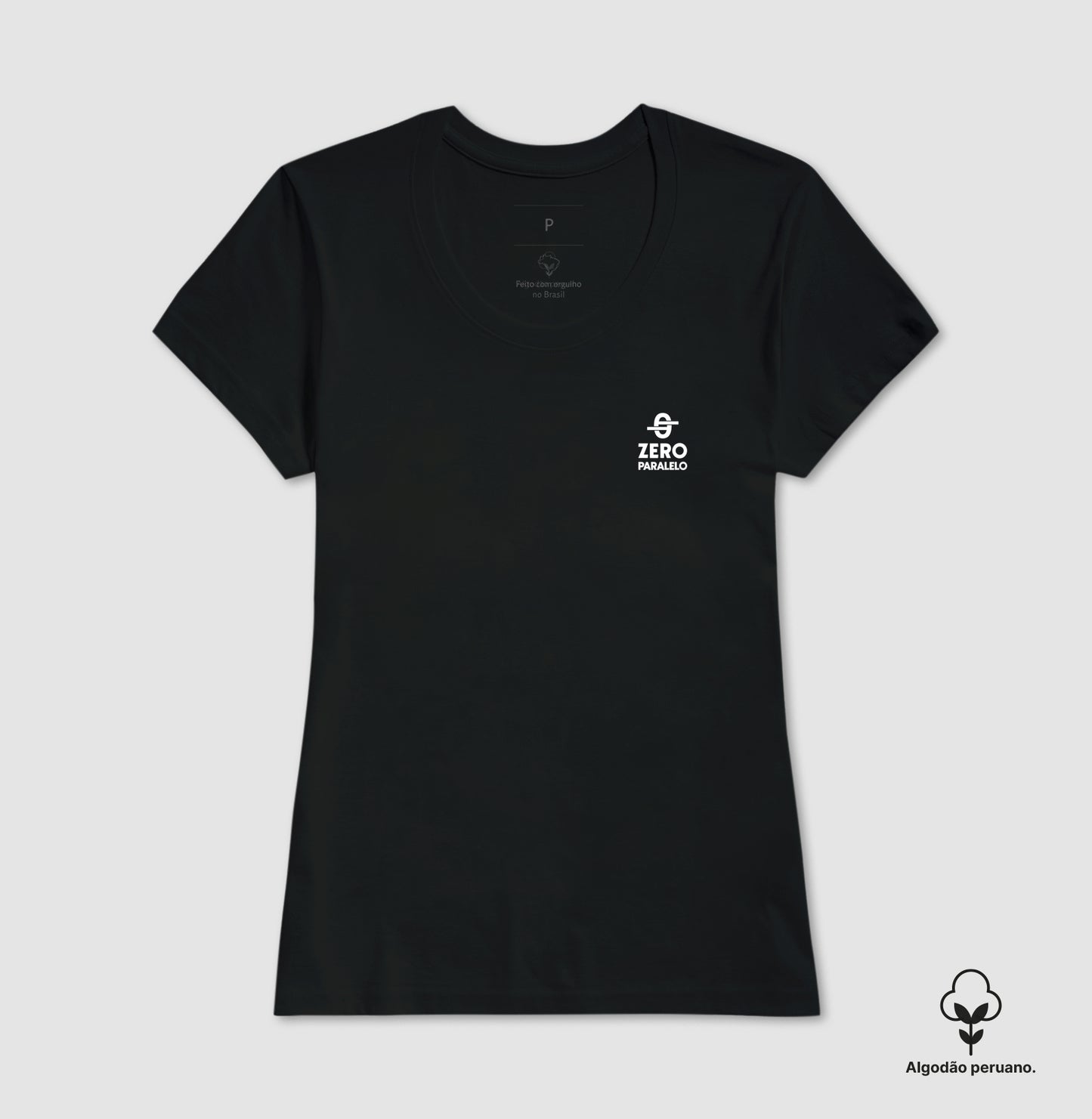 Camiseta Zero Paralelo Logo Preta