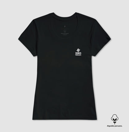 Camiseta Zero Paralelo Logo Preta