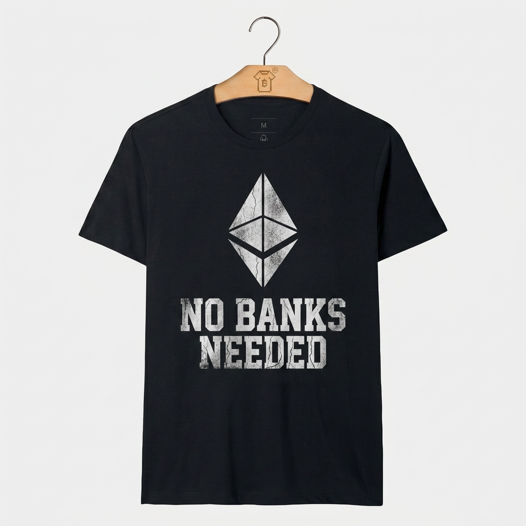 Camiseta Ethereum No Banks Needed
