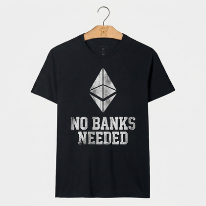 Camiseta Ethereum No Banks Needed