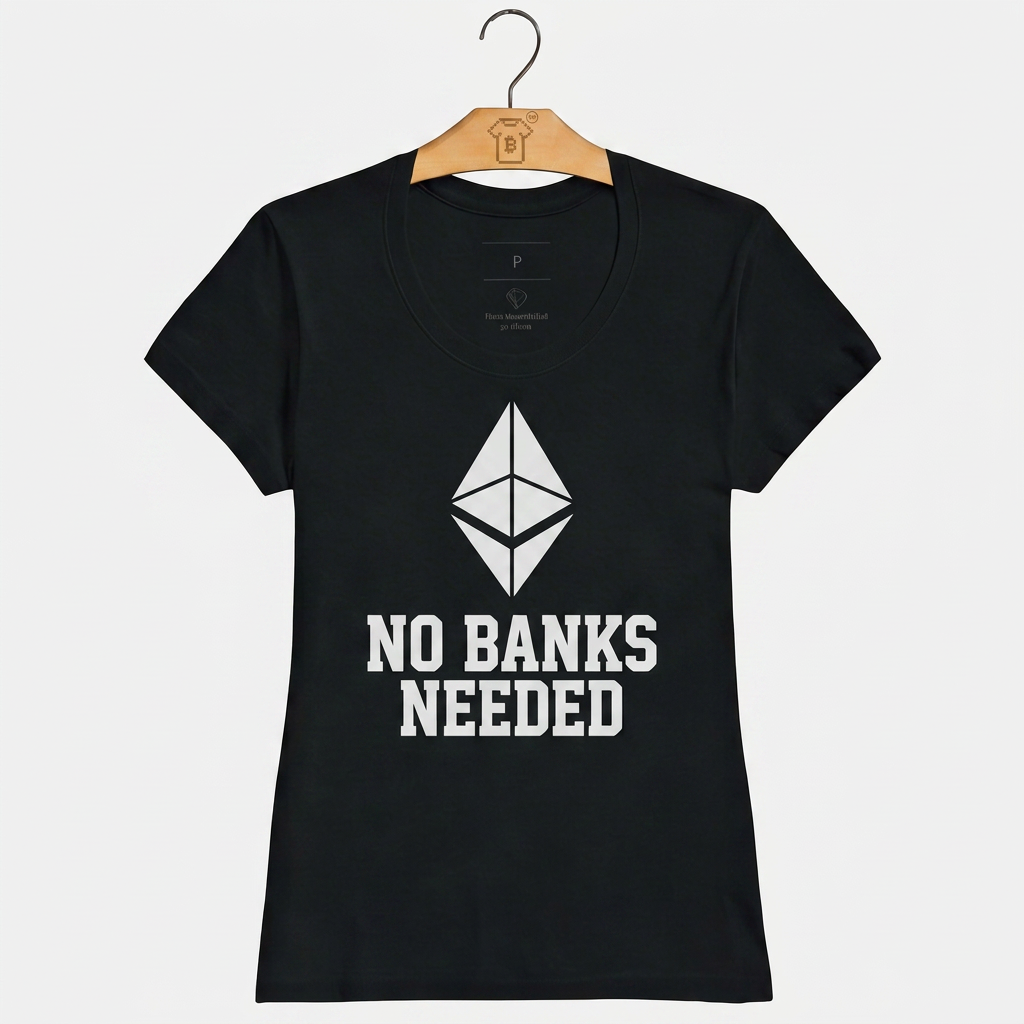 Camiseta Ethereum No Banks Needed