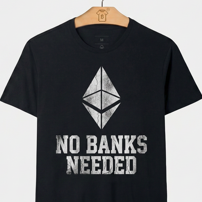 Camiseta Ethereum No Banks Needed