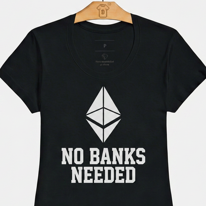 Camiseta Ethereum No Banks Needed