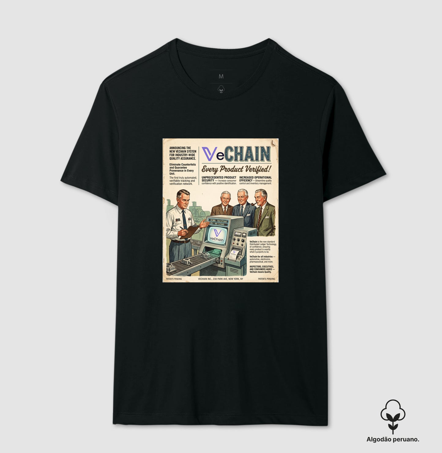 Camiseta Old School VeChain