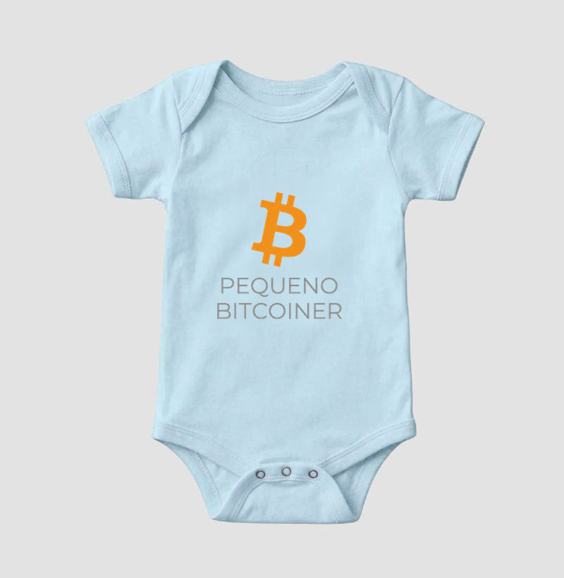 Body Infantil CryptoShirts Pequeno Bitcoiner
