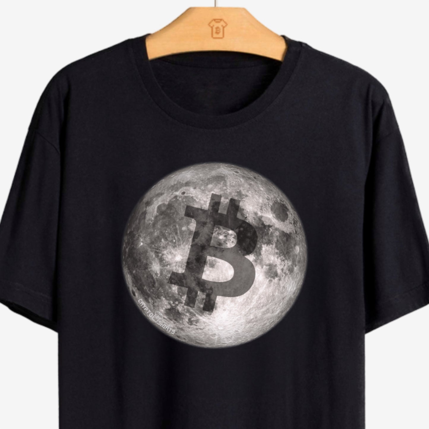 Camiseta CryptoShirts To The Moon - PIMA