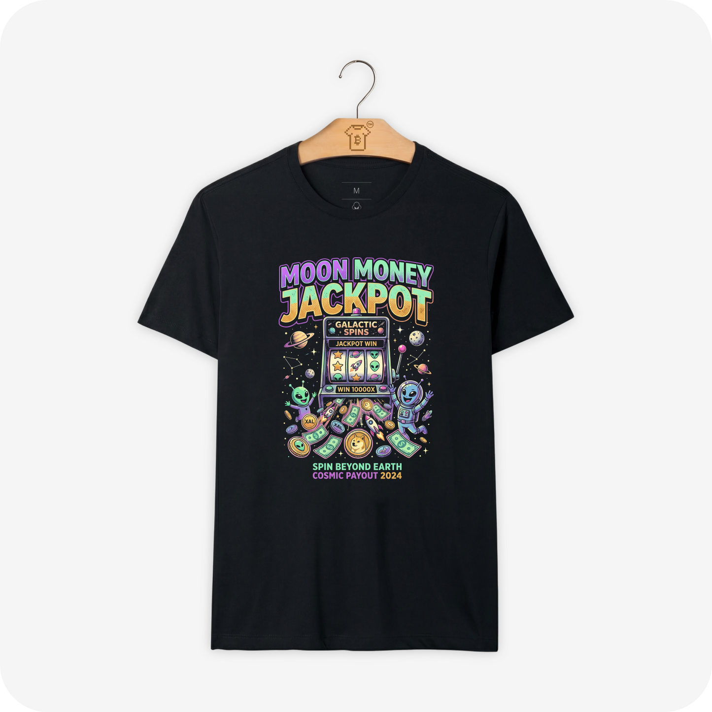 Camiseta Intergalactic Money - Moon Money Jackpot