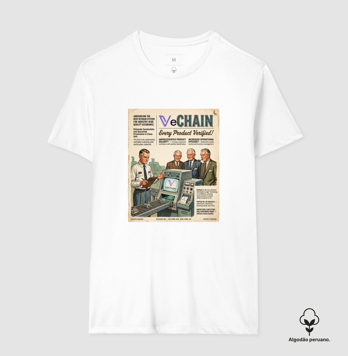 Camiseta Old School VeChain