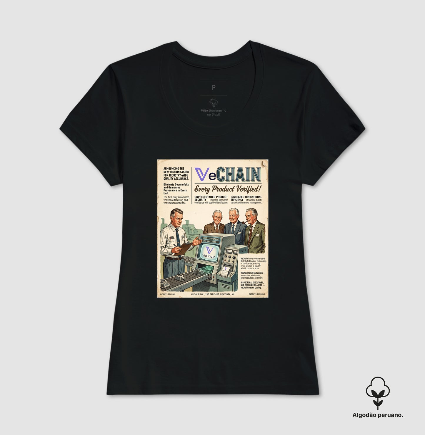 Camiseta Old School VeChain