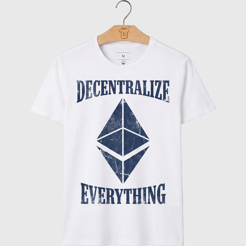Camiseta Ethereum Descentralize Everything