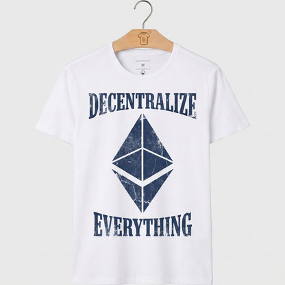 Camiseta Ethereum Descentralize Everything