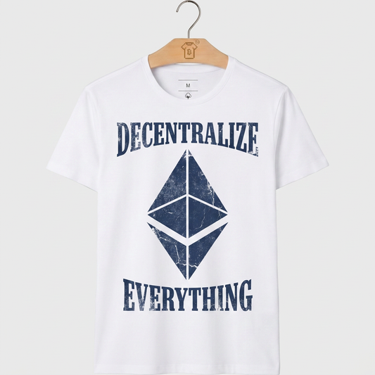 Camiseta Ethereum Descentralize Everything