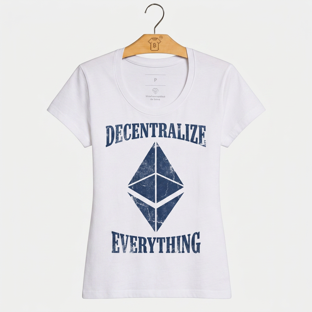 Camiseta Ethereum Descentralize Everything