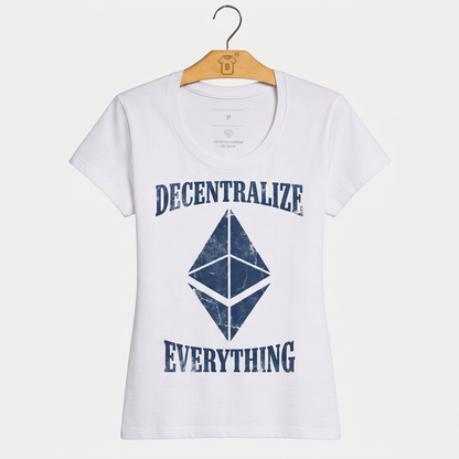Camiseta Ethereum Descentralize Everything